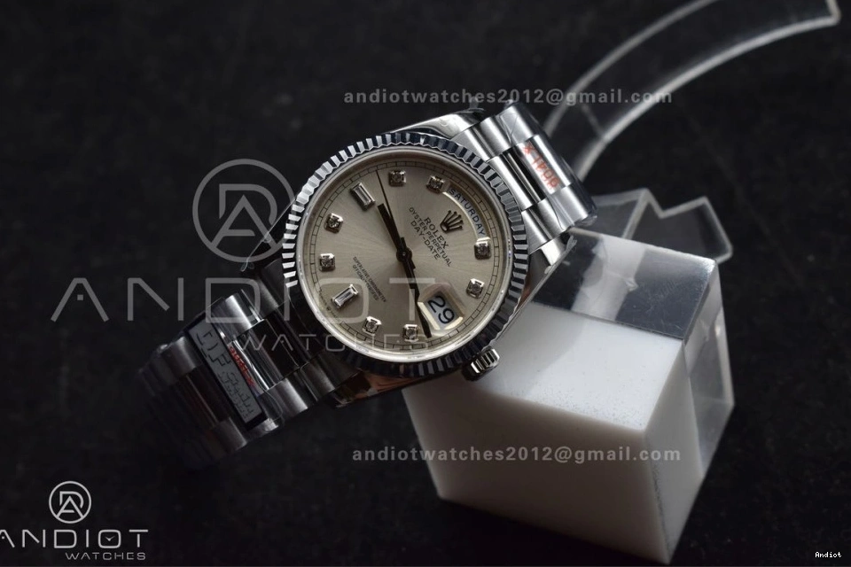 Dial SS Bracelet Silver V5 36 Diamond Steel vr3255 Edition 904L (Gain QF on Weight) Best President DayDate 0401